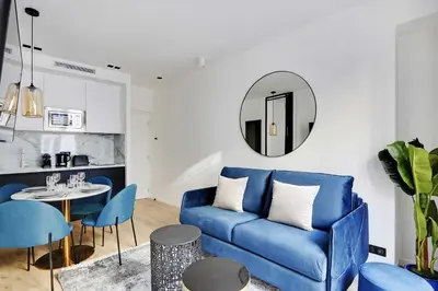 Coin salon dans l'établissement Luxury in the heart of Paris - 1BR-4P - Bourse