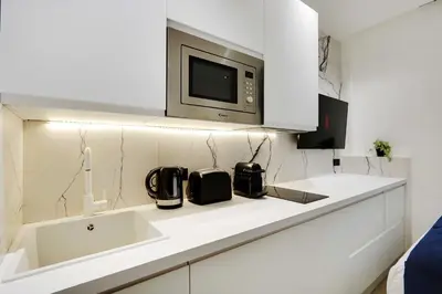 Cuisine ou kitchenette dans l'établissement Studio ideally located in the heart of Paris