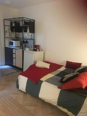 Cuisine ou kitchenette dans l'établissement Appartement paris Tour Eiffel
