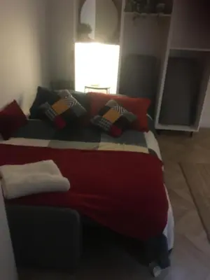 Un ou plusieurs lits dans un hébergement de l'établissement Appartement paris Tour Eiffel