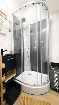 Salle de bains dans l'établissement Tie-Break Studio