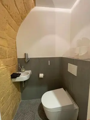 Salle de bains dans l'établissement Superbe loft au coeur de Paris