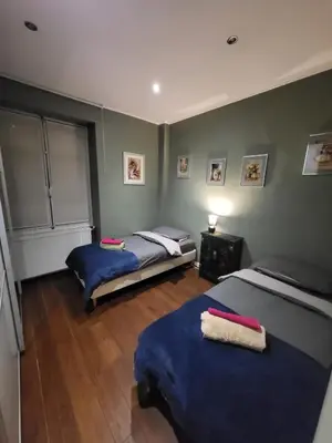 Un ou plusieurs lits dans un hébergement de l'établissement 2 bd 16th Arrondissement Trocadero Sleeps 4 to 6 Eiffel Tower