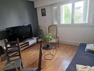 Télévision ou salle de divertissement dans l'établissement Charmant Appartement Saint-Ouen