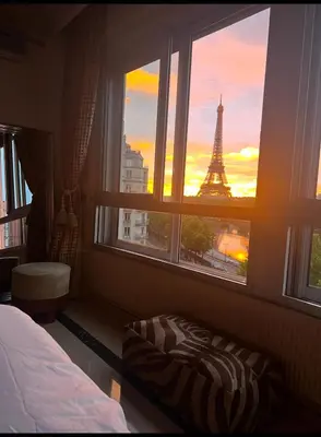 Un ou plusieurs lits dans un hébergement de l'établissement Les Amoureux de Paris