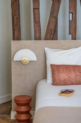 Un ou plusieurs lits dans un hébergement de l'établissement 1#Two Bedrooms#Champs Elysées#Arc de Triomphe#AC
