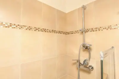 Salle de bains dans l'établissement Paris studio Rue du Maine in Montparnasse - next to train station, close to 6th arrondissement