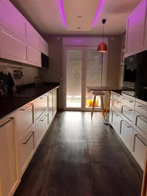 Cuisine ou kitchenette dans l'établissement 3 bedrooms with Tour Eiffel view