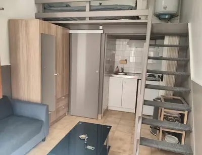 Cuisine ou kitchenette dans l'établissement Studio en plein cœur de South Pi