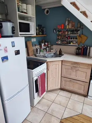 Cuisine ou kitchenette dans l'établissement Chez Antoine