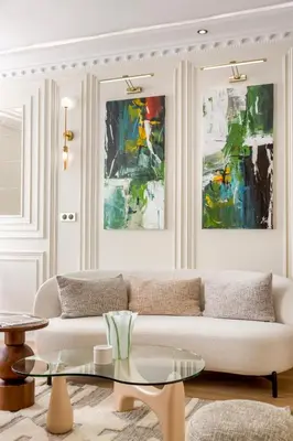 Coin salon dans l'établissement Merveil - Luxury Suite - Marais - Caire I