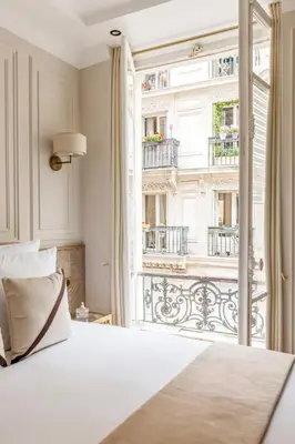 Un ou plusieurs lits dans un hébergement de l'établissement Merveil - Luxury Suite - Marais - Caire I