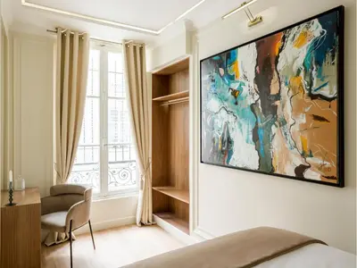 Coin salon dans l'établissement Merveil - Luxury Suite - Marais - Caire I