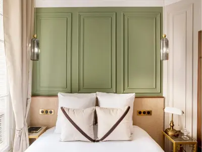 Un ou plusieurs lits dans un hébergement de l'établissement Merveil - Luxury Suite - Marais - Caire I