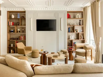 Coin salon dans l'établissement Merveil - Signature Suite - Marais - Caire II