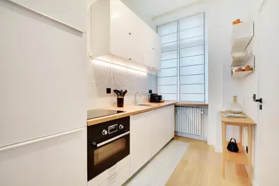 Cuisine ou kitchenette dans l'établissement Vivez une expérience au coeur de la vie parisienne