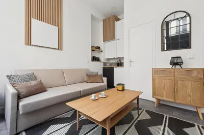 Cuisine ou kitchenette dans l'établissement Studio de Charme au Cœur de Paris!