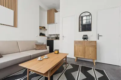 Cuisine ou kitchenette dans l'établissement Studio de Charme au Cœur de Paris!
