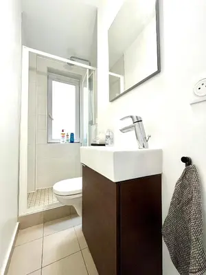 Salle de bains dans l'établissement Eiffel Tower - Cosy Studio