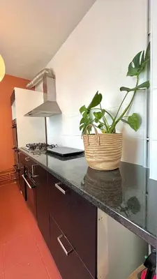 Cuisine ou kitchenette dans l'établissement Superbe Maison près du Sacré Cœur