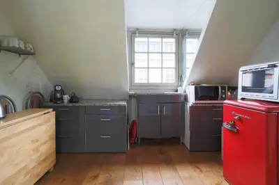 Cuisine ou kitchenette dans l'établissement Cosy flat Saint-Michel - Seine