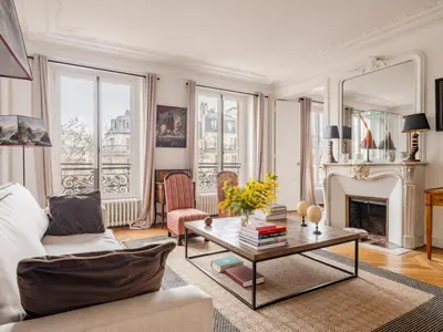 Coin salon dans l'établissement Paris Arc de Triomphe Residence