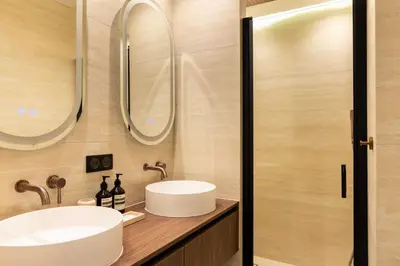 Salle de bains dans l'établissement Luxurious A-C flat - 2P - Bastille-Le Marais