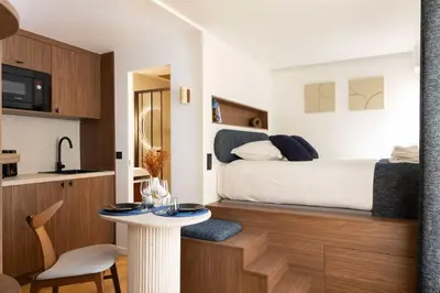 Un ou plusieurs lits dans un hébergement de l'établissement Sublime studio - 2P - near Place de la République