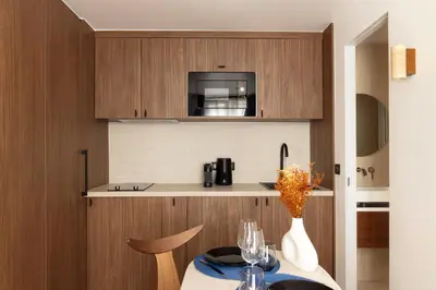Cuisine ou kitchenette dans l'établissement Sublime studio - 2P - near Place de la République