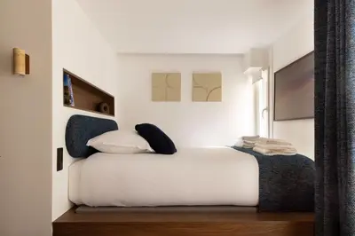 Un ou plusieurs lits dans un hébergement de l'établissement Sublime studio - 2P - near Place de la République