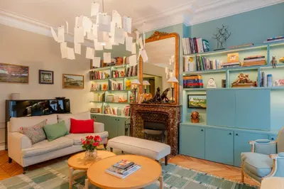 Coin salon dans l'établissement Paris Wagram Design Residence