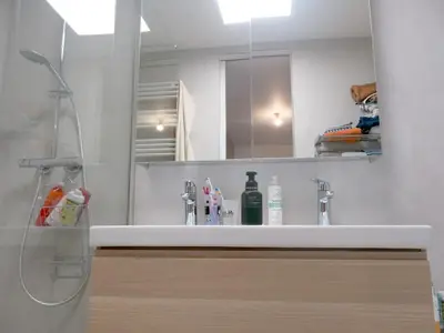 Salle de bains dans l'établissement Appartement St Antoine Nation CityCosy