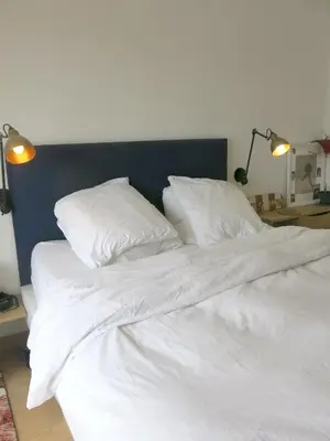 Un ou plusieurs lits dans un hébergement de l'établissement Appartement St Antoine Nation CityCosy