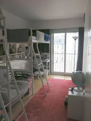 Un ou plusieurs lits dans un hébergement de l'établissement Appartement St Antoine Nation CityCosy