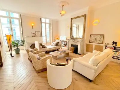 Coin salon dans l'établissement L'appartement Luxembourg
