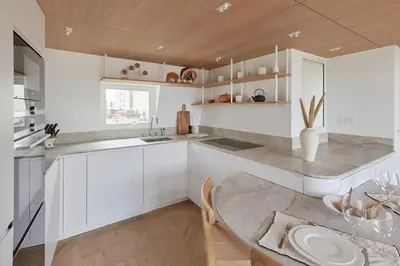 Cuisine ou kitchenette dans l'établissement Amazing Loft