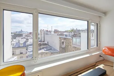 Coin salon dans l'établissement Amazing Loft