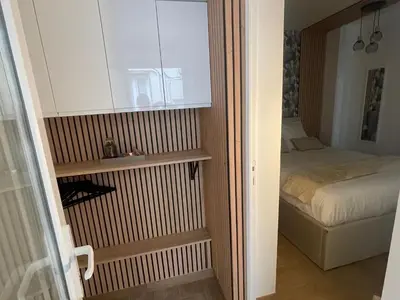 Un ou plusieurs lits dans un hébergement de l'établissement Eiffel tour Cosy Bali