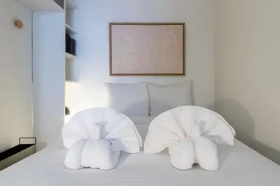 Un ou plusieurs lits dans un hébergement de l'établissement B3#Two Bedrooms#Champs Elysées#Arc de Triomphe#AC