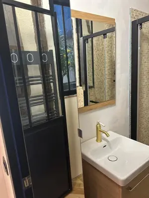 Salle de bains dans l'établissement Appartement cosy