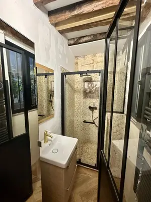 Salle de bains dans l'établissement Appartement cosy