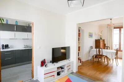 Cuisine ou kitchenette dans l'établissement Harmonie Intemporelle