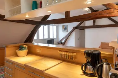 Cuisine ou kitchenette dans l'établissement Orange Vendome - Bright 1-Bed Apt Near the Louvre
