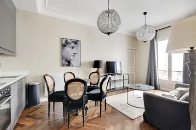 Coin salon dans l'établissement Charming apartment - 1BR-4P - Paris 16