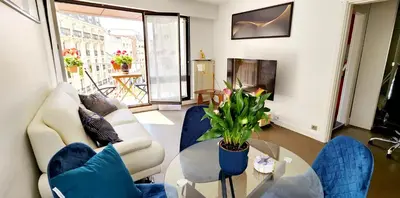 Coin salon dans l'établissement Village Faidherbe Appartement d'Angle Moderne