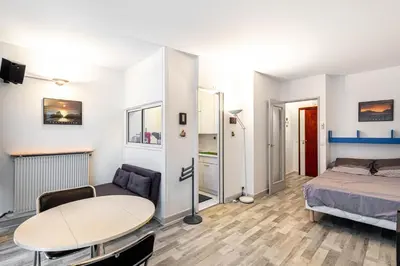 Un ou plusieurs lits dans un hébergement de l'établissement GuestReady - One perfect studio in Auteuil