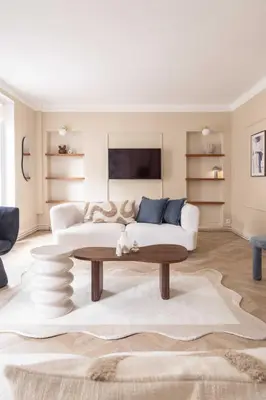 Un ou plusieurs lits dans un hébergement de l'établissement Chic apartment - 5BR-10P - Grenelle-Eiffel Tower