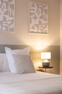 Un ou plusieurs lits dans un hébergement de l'établissement Chic apartment - 5BR-10P - Grenelle-Eiffel Tower