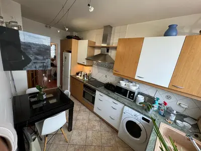 Cuisine ou kitchenette dans l'établissement Appartement Le Boulogne