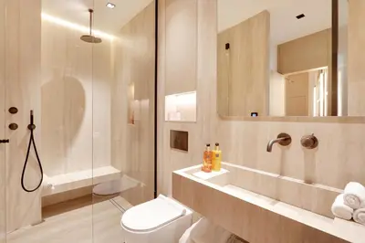 Salle de bains dans l'établissement TheLander - Serviced Apartment in Le Marais